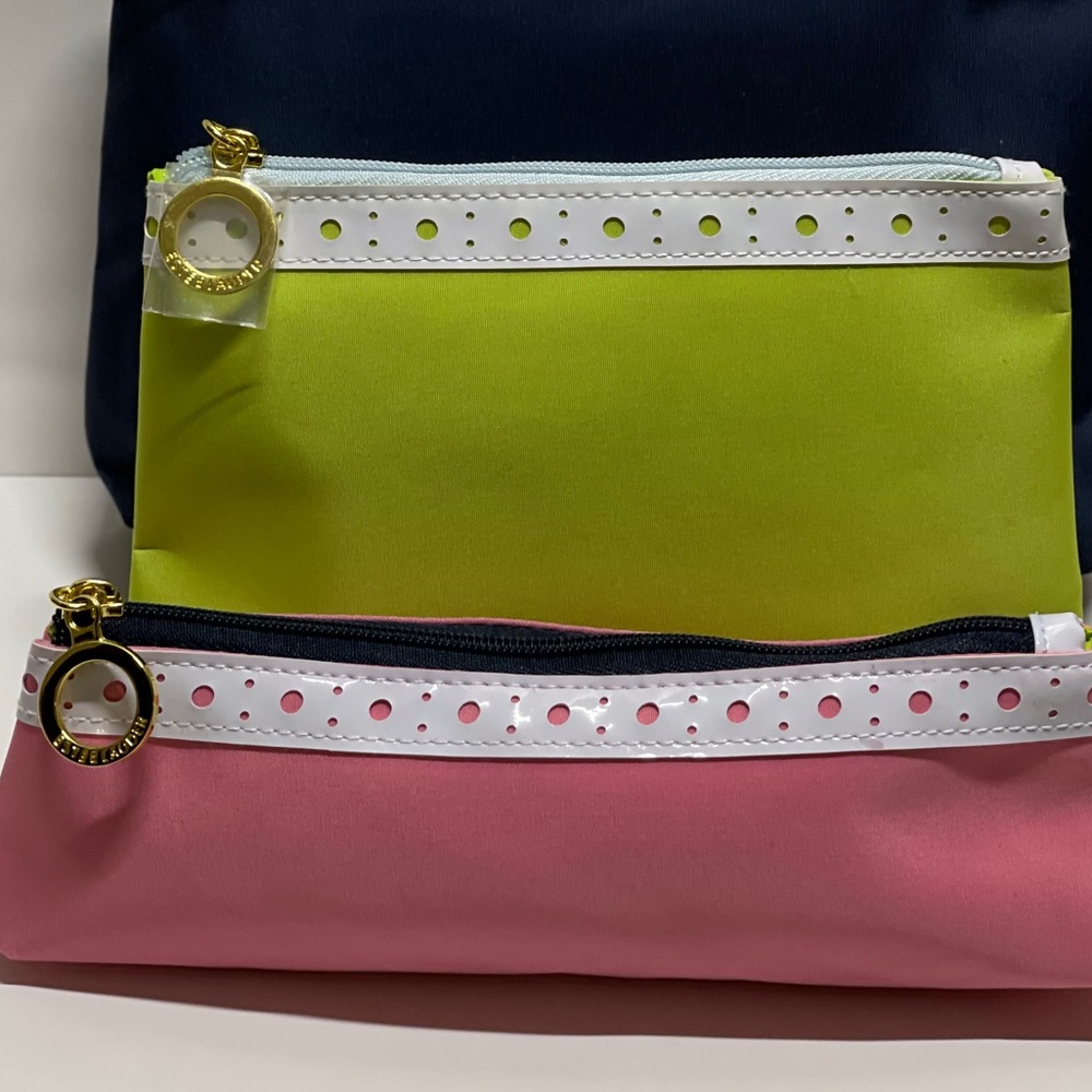 🆕 3 Estée Lauder Cosmetic Bags Blue,Green & Pink - Picture 13 of 16